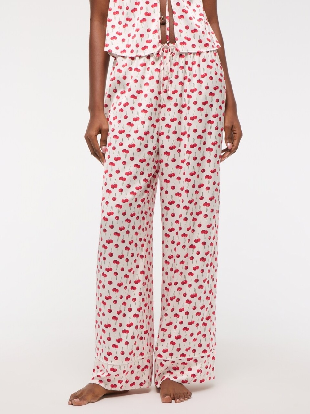 Abercrombie Women’s Sleep Pant | Cherry Pattern | Size Medium